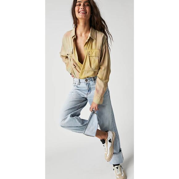 We The Free Daydream Button Up Shirt Multicolor Size M - Picture 2 of 11